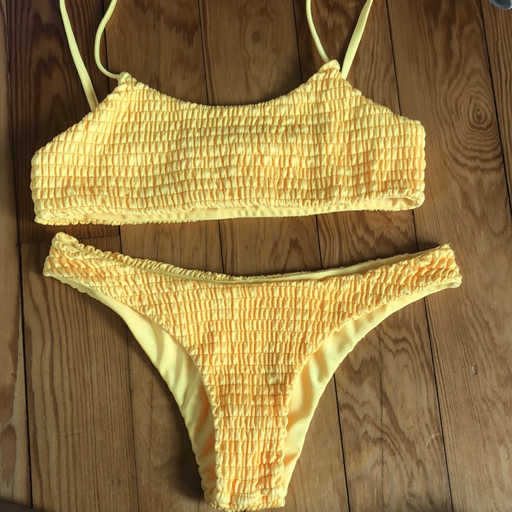 yellow zaful bikini